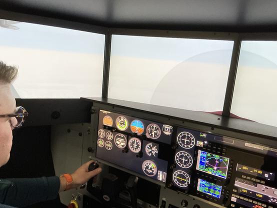 Flying the flight simulator