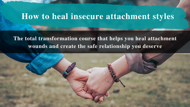 "How to heal insecure attachment styles"

"The total transformation course that helps you heal attachment wounds and create the safe relationship you deserve"

[I need healing from the self-inflicted wounds incurred while reading this, most of them incurred right when I read the word "deserve"]

— ~ < % >y r \ 2 ,‘>

; " 7 . -y~ -y Qﬂ% e e m s O _ iy oy et S N o e W