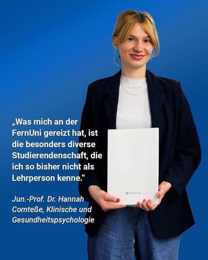 „Was mich an der FernUni gereizt hat, ist die besonders diverse Studierendenschaft, die ich so bisher nicht als Lehrperson kenne.“