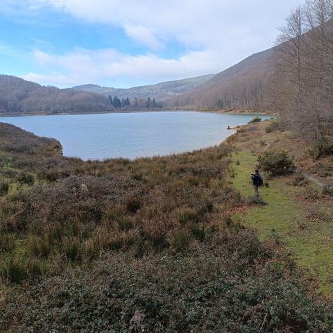 Foto del embalse de Lareo en el Sur de Gipuzkoa.
