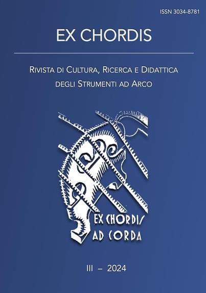 Copertina Ex Chordis Rivista di cultura, ricerca e didattica degli strumenti ad arco, vol. 3 (2024)