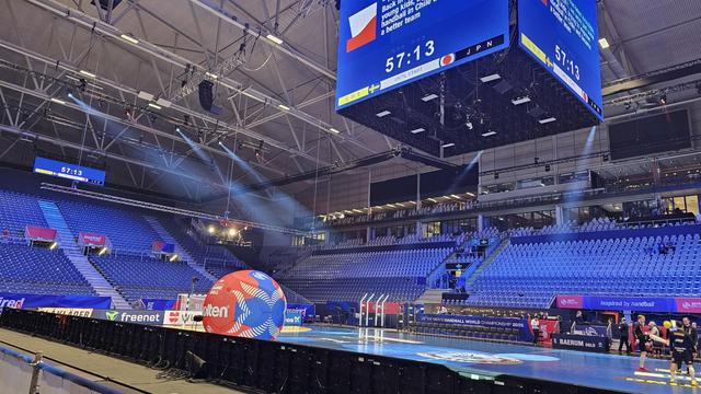 Handball field at Unity Arena, Bærum Norway.