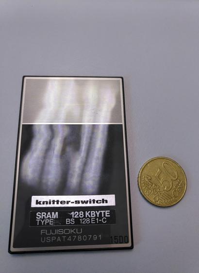 Backside of the card where the capacity is printed on