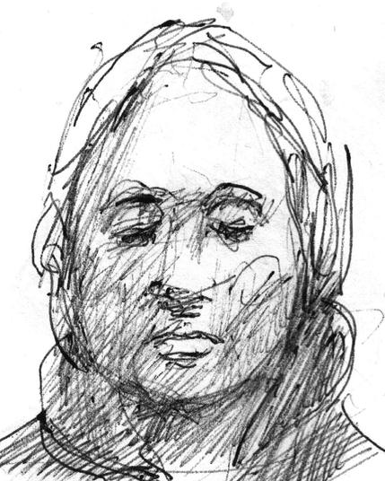 Woman on a train