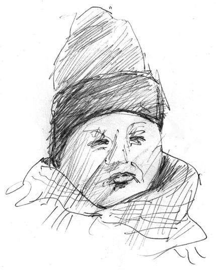 Woman with cap