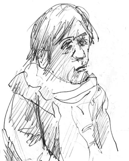 Woman on a train