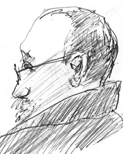 Man in Profile with glasses