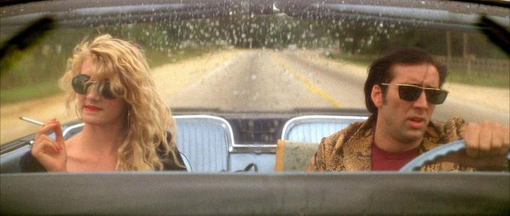 Laura Dern e Nicholas Cage in Cuore Selvaggio