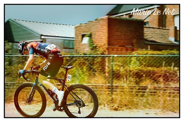 French bike racer Marie Le Net in Nijlen, Belgium