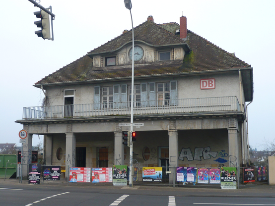 Der Südbahnhof in Darmstadt