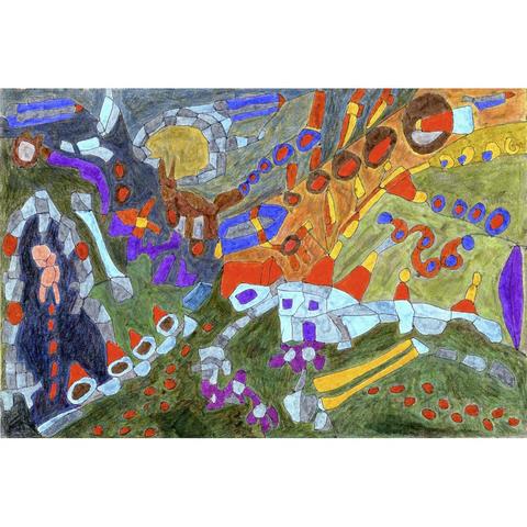 An abstract world of war, sadness and misery.