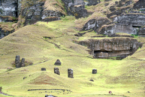 Moai op Paaseiland.