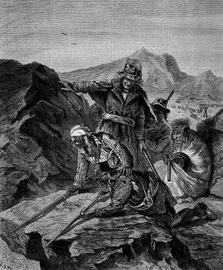 The Modocs in Their Stronghold, an 1873 wood engraving. By Unknown author - see above, Public Domain, https://commons.wikimedia.org/w/index.php?curid=20253372