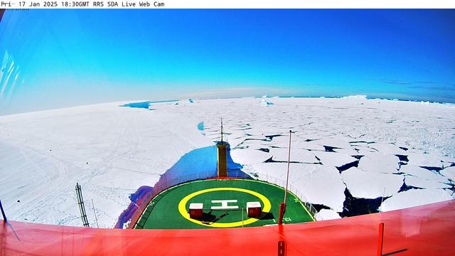View from the RRS Sir David Attenborough Webcam.