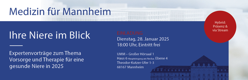 Flyer zur Veranstaltung "Medizin für Mannheim"
