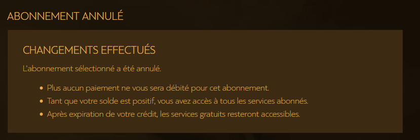 A screenshot of a membership cancellation on the jagex website.