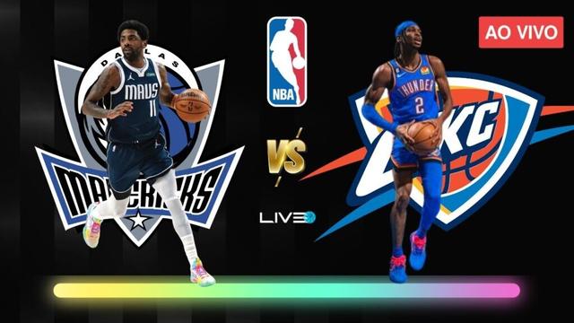 DALLAS MAVERICKS vs OKLAHOMA CITY THUNDER - NBA AO VIVO l Kyrie Irving vs Shai Gilgeous-Alexander