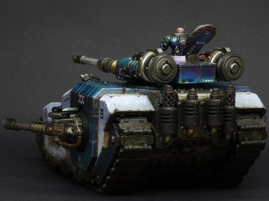 Rear view of the tank, showing the engine.