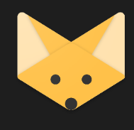 Fennec logo, a Paper/Material Design stylized desert fox face