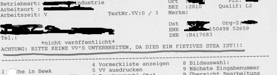 Das oben erwähnte Faksimile mit geschwärzten Daten.