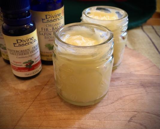 2 petits pots de baume décongestionnant