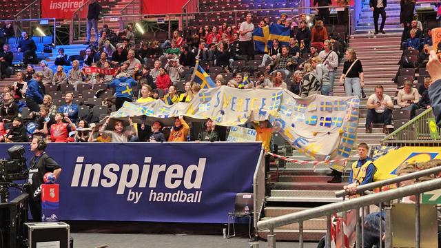 Svenska fans på läktaren