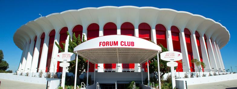 The Kia Forum : former 70's era home of the Los Angeles Lakers NBA Team