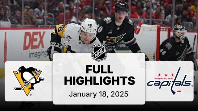 NHL Highlights | Penguins vs. Capitals - January 18, 2025