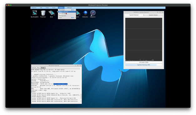 MorphOS 3.19 desktop