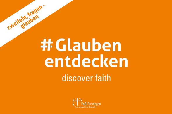 Glauben entdecken – discover faith (Glaubenskurslogo)