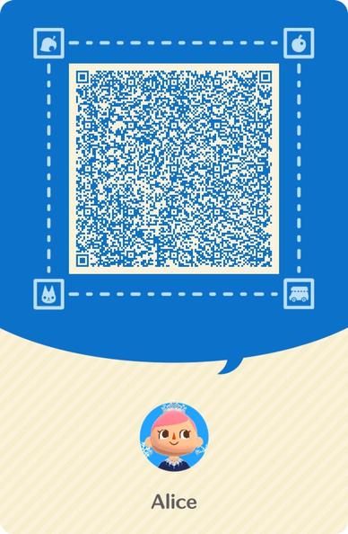 QR code for my Animal Crossing Camper Card.