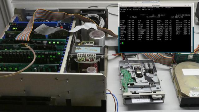 #Kneisner #m100 booted from HDD into console