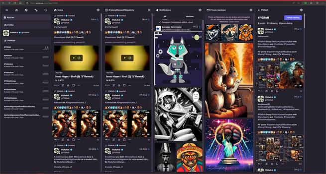 #PSiReN.eu #AdvancedWebInterface v4.3.3+glitch with/or without #CollapsedToots, which are #StillQuiteCool... Whether you #LikeIT... #OrNot...