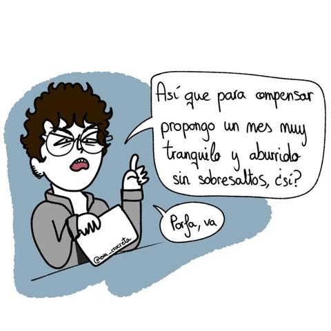 Eva propone hacer una pausa de días/semanas para reponerse, para que La Vida dé tregua