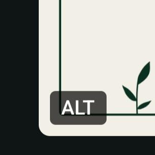 Es una captura de pantalla que muestra el botón de "texto alternativo" en un post de Mastodon.