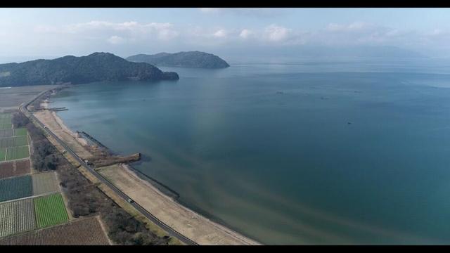 滋賀県・東近江市・大同川河口琵琶湖流入点