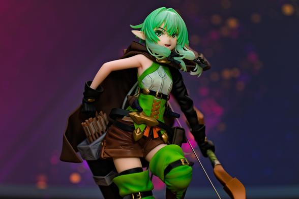 Photographed figurine of High Elf Archer from Goblin Slayers