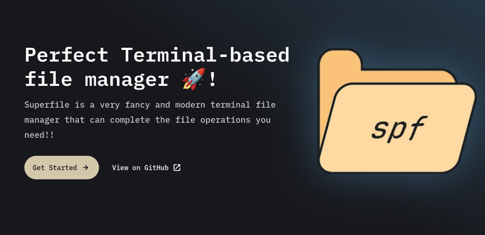 The hero image of Superfile