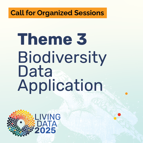 theme 3 biodiversity data application living data 2025 conference graphic