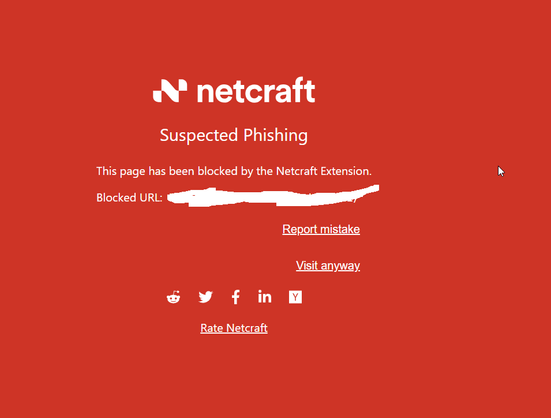 netcraft warning