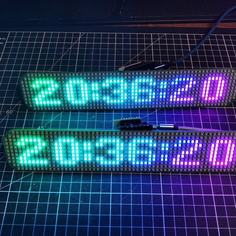 The two matrixes display time (20:36:20)