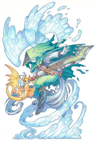 Protagonists of Dust An Elysian Tail using jump magic