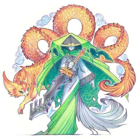 Protagonists of Dust An Elysian Tail as Samurai