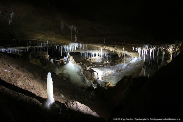 View into the Herbstlabyrinth cave