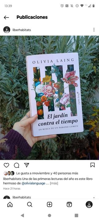 El jardín contra el tiempo, portada.