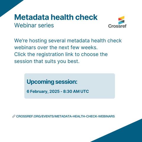 crossref metadata health check series 2025