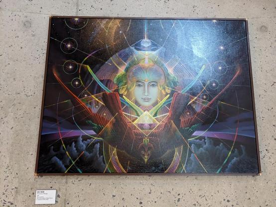 A painting by Ingo Swann, "Feminine Rising"