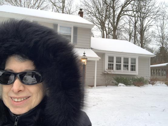 Cold New Jersey day calls for a heavy-duty parka!