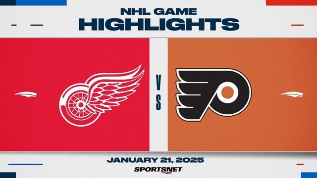 NHL Highlights | Red Wings vs. Flyers - January 21, 2025