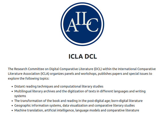 ICLA / AILC logo and short description of ICLA DCL found here: https://icla-dcl.quarto.pub/info/